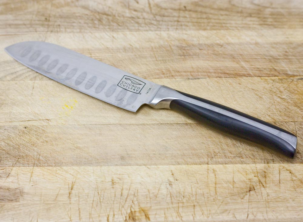 Knife Review: Chicago Cutlery 5 Santoku Kitchen Knife - Think, Eat, Be  Healthy