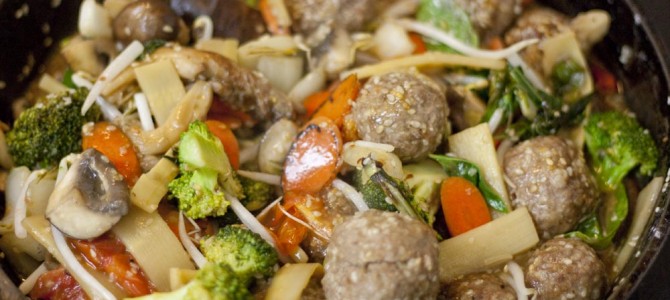 Sesame Sweet And Sour Meatballs
