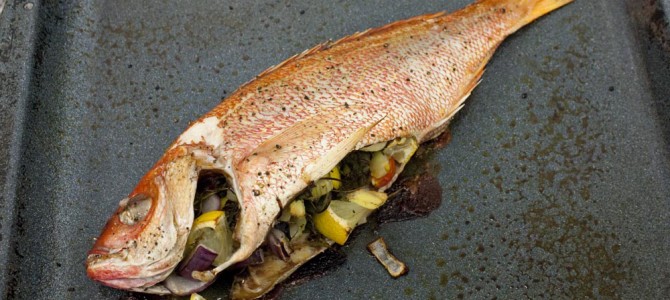 Red Snapper With Lemon, Ginger And Mint Recipe